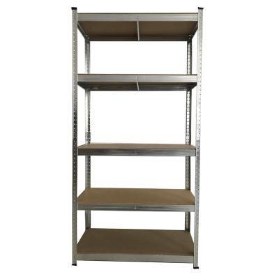 China Industrial Storage Shelving Manufacturing 5 Tiers Metal Boltless Adjustable Steel Garage Warehouse Storage Shelving Unit Racks Shelf Shelves for sale