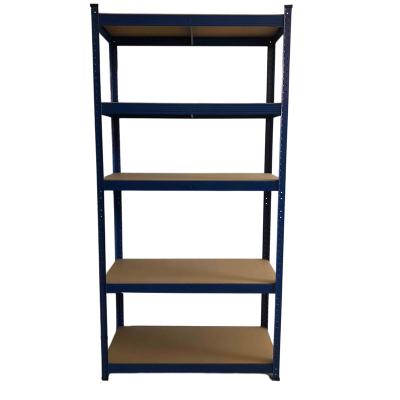 China Boltless Corrosion Protection 5 Tier Shelving Industrial Racking Warehouse Storage Rack Shelf Garage Buries Unit Stacking Racks for sale