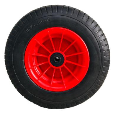 China Building Material Stores Factory Price OEM Customized 10 Inch 70mm Standard Bearing 6.50-8 PU Wheel for sale