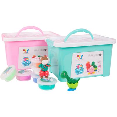 China 2022 diy super air dry newcomer clay model Magic Storage pot super lightweight educational toys 24 colors air dry clay for sale