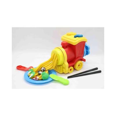 China Play with 2021 Small Intelligent Clay Toys Creative Children DIY Mud Plastic Noodle Tools Mold Train Machine Toys for sale