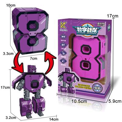 China The various special education toy building block early education 0-9 toys 10 digital robots HTQQ-HD-0002 for sale