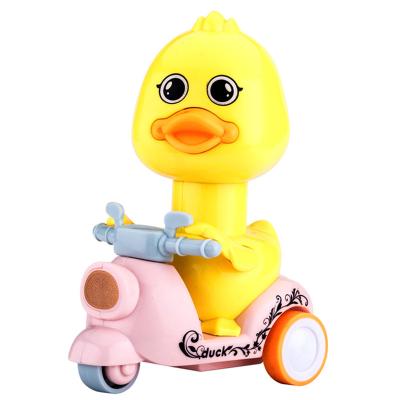 China New model toy HTQQ-HD-0005 of tricycle equipped with cute electric duckling cartoon duckling children's toy car cogs toy for sale