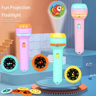 China Cartoon Perform Lamp Children Gift Kaleidoscope Flashlight Fairy Tale Story Book Ignition Sleep Toys HTQQ-HD-0006 for sale