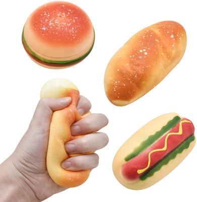 China Lovely PU Bread Rising Extrusion Toy PU Bread Cake Soft Scent Squeeze Resistant Fun Children's Gift for sale