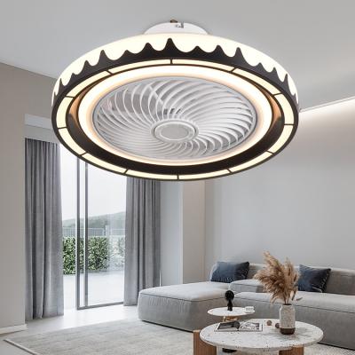 China Energy Saving Environmental Protection Home Lamp Dimmable Decorative Fan Lights and with Acrylic LED Ceiling Light Fan for sale