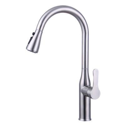 China Modern high quality hot and cold dual-use multifunctional pull-out kitchen faucet for sale