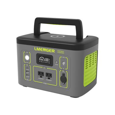 China Type C LMENGER 550W 540wh Generator Battery Charger Solar Power Station Solar Portable Outdoor Power Supply for sale