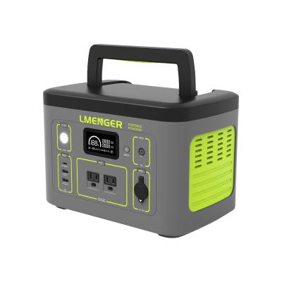 China Type C LMENGER Hot Sale Solar Generator 350W Low Capacitive Portable Power Station For Small Device for sale