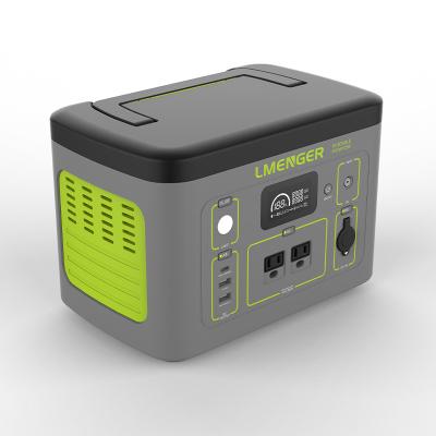 China Type C LMENGER Green Power 350W Generator Battery Energy Storage USB System Portable Solar Power Station for sale