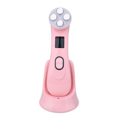 China Face Lift 5 in 1 Portable 3MHz Photon Ionic Galvanic Microcurrent Microcurrent Facial Multifunction Facial Rejuvenation for sale