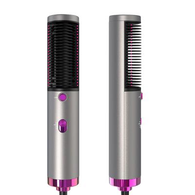 China Hair Curler and Hair Straightener Professional Hot Airbrush with Straighten One Step Hair Dryer Sweep Quick Hair Straightener Brush for sale