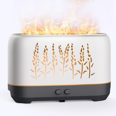 China 2021 New Design Car Aromatherapy Machine Imitate Flame Humidifier Quiet Aromatherapy Atmosphere Lamp Table Top Home Humidifier for sale