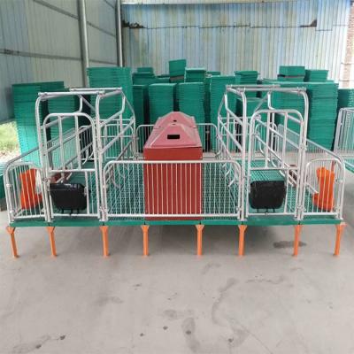 China Add Thick Galvanized Pipe And Compound Bed Legs Pig House Farm Equipment Customized Galvanized Sow Farrowing Stall Farrowing Pen / Farrowing Cage for sale