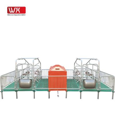 China Add Thick Galvanized Pipe And Compound Farrowing Bed Legs Pig Farm Equipment Stall System Crate Farrowing Pen For Sale for sale