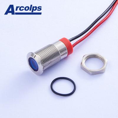 China Metal Arcopls 6/12/24/36/48/110/220/380v Led Light Indicator For Motorcycle for sale