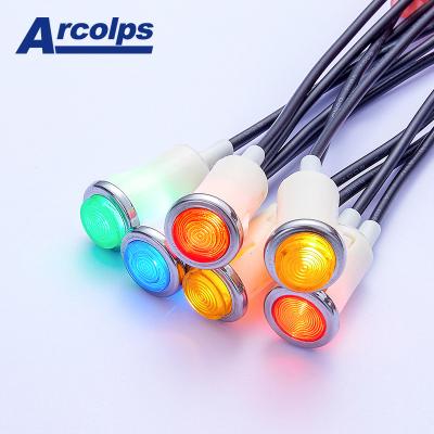 China Warehouse Hot Sale Waterproof Metal 12v/24v/110v/220v Led Indicator Pilot Light for sale