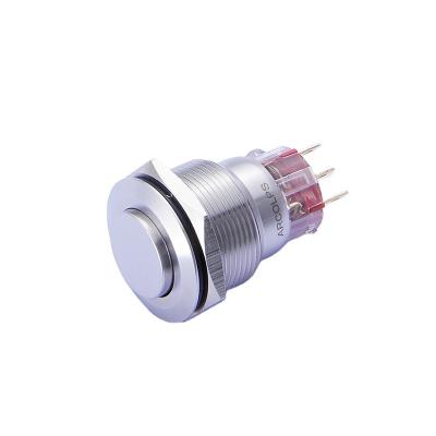 China Original Color Ring Power Alumina Spherical Wall Motorcycle 12v ON-OFF Push Button Switch for sale