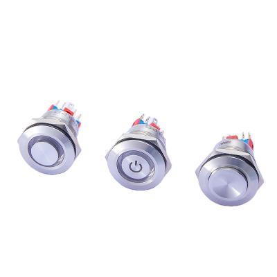 China 2021 Round Brass Plated High Nickel Plated Micro Push Light Button Switch for sale