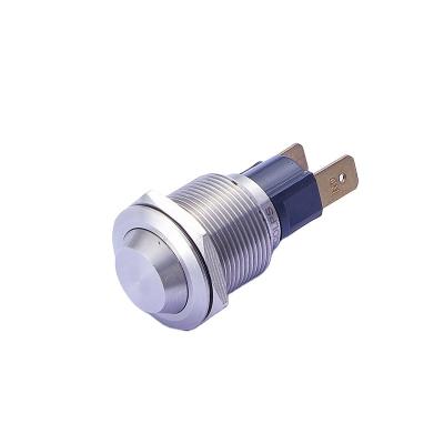 China High Power ON-OFF Lamp Round Stainless Steel Metal Led Mini Switch Push Button for sale