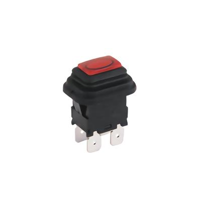 China New Design Black White Red Blue Yellow Power Lamp Waterproof Push Switch for sale