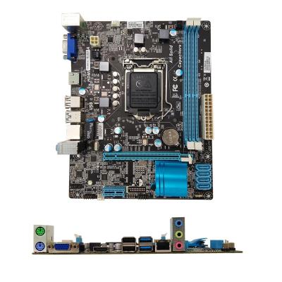 China Hot selling desktop processors mainboard H61 support LGA1155 I3, I5, I7 motherboard with hardware capacitor firm for sale