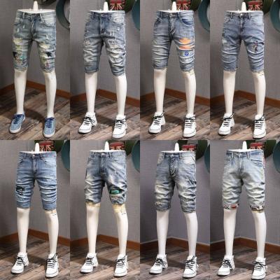 China Customer Query Hot Selling New Design Premium Low Rate Men's Denim Shorts New Design Breathable Shorts Men's Denim Shorts for sale