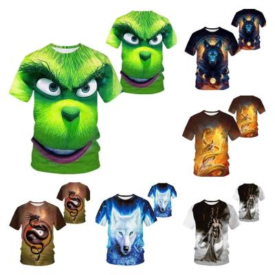 China New Design 3D Anti-Wrinkle Printing T Shirt Men's Digital Printing All Inclusive Printing Casual Size T Shirt Plus Size T-shirt Clothing T-shirt for sale