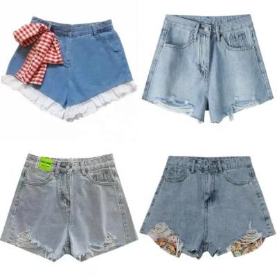 China ODM OEM Viable Spring 2023 Women's Denim Shorts Denim Shorts Customized Denim Shorts Women for sale