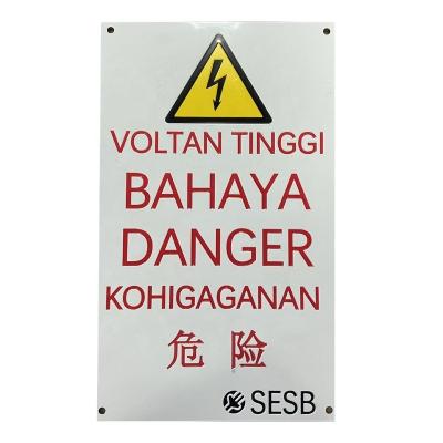 China Precautions And Marks Plate Danger Plate Pole License Plate for sale