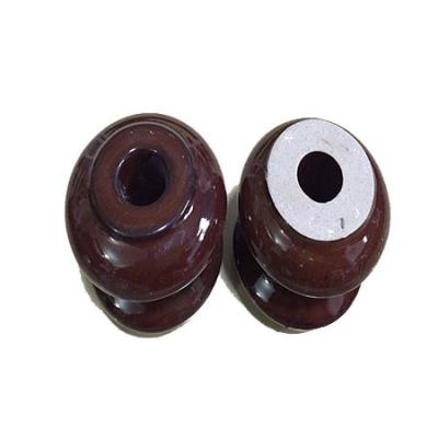 China Low Voltage Porcelain Shackle / Coil Insulator In Low Distribution Lines BS And ANSI Standard for sale