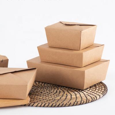 China Cheap Price Grease-resistant Disposable Chinese Lunch Wrapping Paper Box And Hot Selling Disposable Salad And Takeout Wrapping Paper To Go Boxes for sale