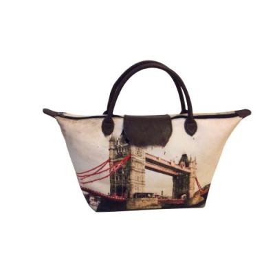 China Canvas Designer Tour Wholesale Illustration Latest Customizing Ladies Shopping Bags for sale