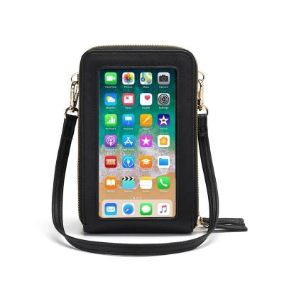 China Waterproof Ladies Cross - Body Shoulder Bags 6.5 Inch Phone Frames Cell Phone Filter For Women With Card Slot for sale