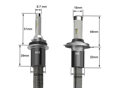 China XHP50 XHP70 Cree LED Headlight Bulbs 9007 6500K -40℃ - +80℃ Operating Temperature for sale