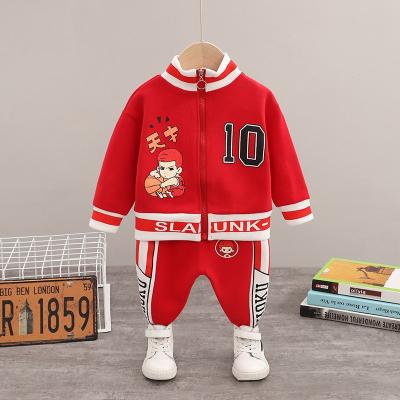 China New Design Sale Baby Boy Toddler Boy High Quality Fashion Casual Zipper High Quality Street Style Street Autumn Spring Two-Piece Suit for sale