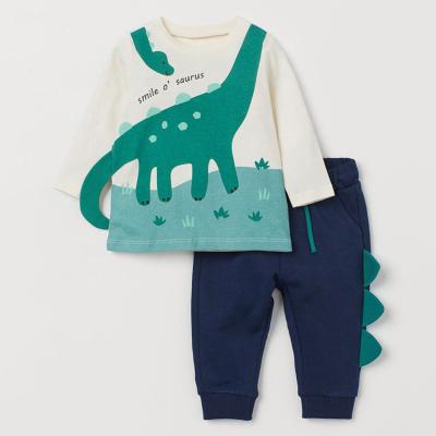 China Boy Suits Organic Cotton Baby Clothes Long Sleeve Tops And Casual Panty Fall And Winter for sale