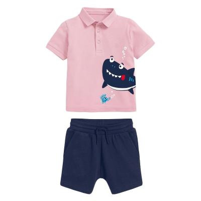 China New European and American summer style children's casual children's suit lapel boy short-sleeved suit for sale