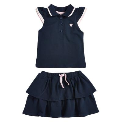 China European girls' sweet suits and American children's clothing summer new girls' skirt suits knitted children's suits for sale