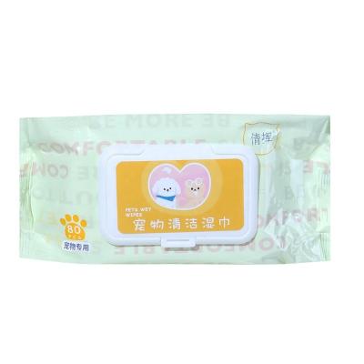 China 2023 High Quality Eco Friendly Dog Pet Cloth Eco-Friendly Cat And Dog Tear Wipes for sale