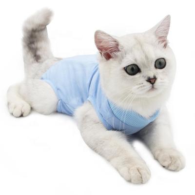 China Pet Kitten Weaning Clothes Post-Neuter Surgery Anti-Tim Anti-Tim Stocked Postnatal Clothes Cat Spaying Clothes for sale