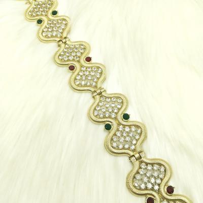 China Gold Color Red Green Stone Wedding Dress Kaftan Abaya Metal Waist Chain Belt Jewelry Sunspicems Morocco Women Kaftan Belt Ethnic Jewelry Banquet Party Wedding Gift for sale