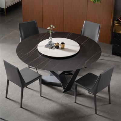 China (Other)New Design Adjustable Round Modern Metal Legs Dining Table White Tables for sale