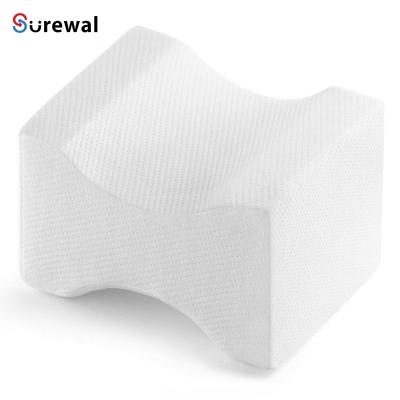 China Anti-Static Memory Foam Comfort Knee Pillow For Side Sleepers For Lower Leg Hip Wedge Pillow For Side Sleeper for sale