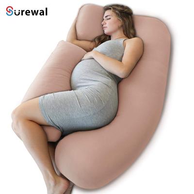 China Anti-static Warm Style Cotton U-shape Pregnancy Pillow For Sleeping And U-shape Pillow For Sleeping for sale