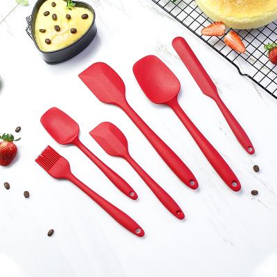 China Viable Professional Food Grade Silicone Spatula Set For Baking, Baking, And Non Stick Cookware Mixing Utensi High Temperature Resistant Kitchen for sale