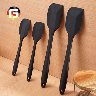 China Professional Food Grade Silicone Stocked Spatula Set For Baking, Baking, And Non Stick Mixing High Temperature Resistant Cookware for sale