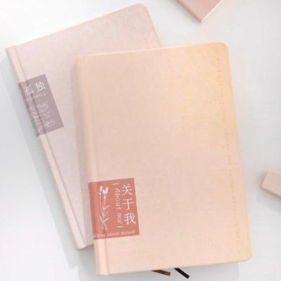 China 2023 Hardcover New Product White Kraft Paper With Print Logo Custom Notebook Hardcover Book For Sale for sale