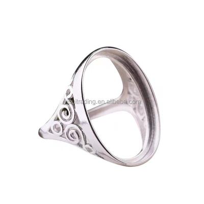 China Classic Wholesale Zircon 925 Ring Mounting Ring Setting Silver Jewelry Accessories for sale