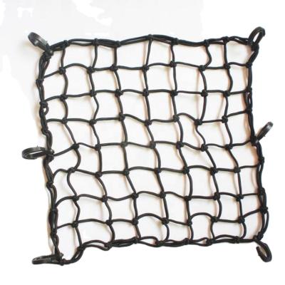 China Outdoor Luggage Cargo Net 60cmx60cm Durable 4mm Elastic Heavy Duty With Plastic Hooks for sale